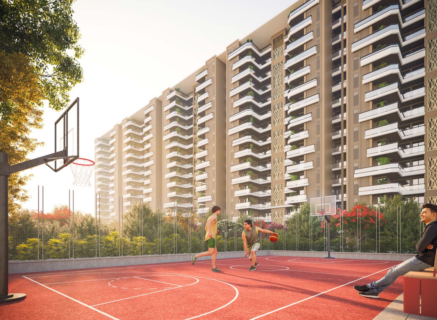 Suncity Ultima — apartment interiors with large windows