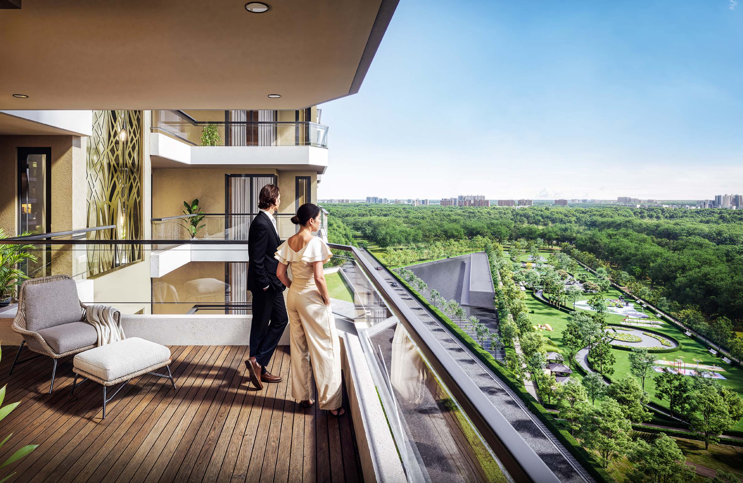 Suncity Ultima — modern elevation with wide views
